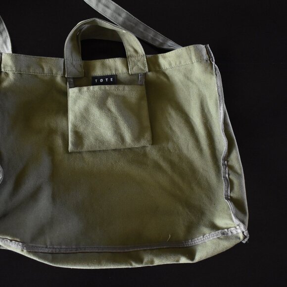 TOTE Brand tote bag and laptop sleeve - Army Green - Picture 4 of 5